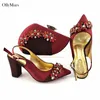 Dress Shoes High Quality Elegant Silver Special Heels And Matching Bag Set Latest Style Nigerian Woman For Party