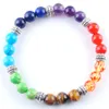 Wojier 7 Chakras Reiki Gem Pedra Grânulos Strand Pulseira Jóias Yoga Meditação Para As Mulheres Braceletes K3281