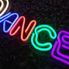 Neon Light Dance Sign Night Bar KTV Dekoracja Ścienna Moda Handmade LED 12 V Super Bright