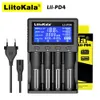 LiitoKala Lii-PD4 Battery Charger LCD Display for 18650 26650 21700 18350 AA AAA 3.7V/3.2V/1.2V/1.5V lithium NiMH Li-ion