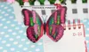 Decorazioni da giardino 12 cm colorati a due strati piuma grandi elevatori di farfalla per giardinaggio esterno falsi insetti RH27506337160
