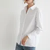 Womens And Blouses Ladies Long Sleeve White Blouse Shirts Women Tops Button Solid Female V-Neck Blusas 5270 50 210415