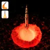 Space Shuttle Moon Lamps Night Lights USB Rechargeable Rocket Night Light for Space Lover Indoor Desk Room Decoration Lights Y0910