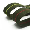 22 mm NAVO Zulu Elastische nylon riem horlogeband 20 mm parachute tas horlogeband Franse troep zwarte rode armband horlogeband h9693847