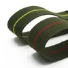 22mm Nato Zulu Elastic Nylon Belt Watch Strap 20 MM Parachute Bag Watchband French Black Red Armband Watch Strap H3134643