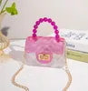 Kids Jelly Purses and Handbags Cute PVC Mini Crossbody Bags for Women Small Coin Wallet Baby Girl Clear Beach Tote Bag