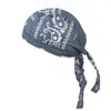 Kapelusze Kobiety Mężczyźni Bawełniane Czaszki Czapki Paisley Bandanas Nakrycia Naklejki Unisex Rowerowy Kapelusz Durag Do Raga Cap Amoeba Pirate Bike Akcesoria Do Włosów ZWL229