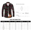 Mens Shirts Thicken Fleece Lined Plaid Thermal Flannel Shirt Long Sleeve Casual Button Down Shirts Men Outdoor Warm Clothes 210527