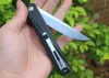 Special Offer JJ101 Flipper Folding Knife 8Cr14Mov Satin Drop Point Blade G10 + Stainless Steel Handle Ball Bearing Fast-opening EDC Pocket Knives