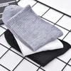 10 Paare/los Solide Herrensocken Lange Baumwollsocken Mann Frauen Casual Business Kurze Socken Schwarz Weiß Grau Calcetines hombre 210727