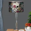 Lampa täcker nyanser tre storlek lampskärmshade skalle ros blommig design heminredning sovrum vardagsrum skrivbord modern mode nyans för tonåring