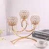 crystal tea lights candle holder