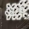 Wandlampen 2021 LED-paneel Licht 20 W 24 W 220V Modulaire zeshoekige magnetische lichten PAILEL PLAFON DIY TECHO LIGHTING