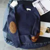2021 남자 풀오버 스웨터 가을 새로운 패션 캐주얼 느슨한 두꺼운 O 넥 양모 니트 대형 하라주쿠 스트리트웨어 니트웨어 M-5XL Y0907