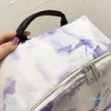 Bag Watercolor Backpack Handbag Men Women Backpacks Satchels Canvas Leather Color Tie-dye Letter Printed Pocket Shoulder Adjustable