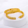 Ethlyn Ethnic Gold Color Indian Dubai Exquisite Bracelets Bangles Jewellery for Women Girls 2PCSLOT MY50 Q0717470226766653