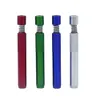 Colorful Mini Aluminium Alloy Spring Filter Pipes Dry Herb Tobacco Cigarette Holder One Hitter Catcher Dugout Smoking Antiskid Handle High Quality DHL Free