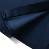 Camicia formale blu navy Camicette da donna a maniche lunghe in chiffon autunno sottile Camicette da lavoro da lavoro di fascia alta da donna da ufficio 210604