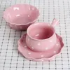 Creative Polka Dot Ceramic Cute Dishes Set Japanese Household Chinese Porcelain Tableware Home Dinnerware Disposable