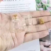 100 eenheden 4 ml mini transparant glazen kurk flessen flesjes potten lege opslag wensen decoratieve diy wholesalejar