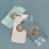 Custodie per cellulari con cornice elettrolitica in oro Cover magnetica con supporto per anello in metallo per Iphone 13 12 11 Pro Max X XR XS 6s 7 8 Plus