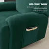 Streç kadife peluş recliner kapak tembel çocuk sandalye şezlong tek kişilik kanepe kanepe slipcover koltuk s 4 ayrı 211207