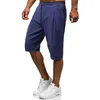 2021 été hommes décontracté mode lin Shorts de plage hommes couleur unie pantalons courts mâle respirant Boardshorts M-5XL X0705