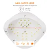 Rohwxy UV-torkare Torkning All Gel 54W Ice Machine Manicure LED-lampa för nagelkonstdesignverktyg