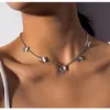 Collana di moda Bella collana di farfalle placcate argento dorato Collane corte per donna Vacanze estive Regalo romantico Gioielli all'ingrosso