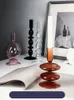 キャンドルホルダーヴィンテージガラスホルダーダイニングテーブルローソク足の家の装飾工芸品部屋装飾オブジェクト研究生活飾りギフト