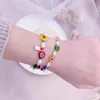 Straski z koralikami wielokolorowe Glaze Naturalne perełki słodkowodne koraliki regulowane bransoletki dla kobiet dziewczęta Koreańska biżuteria modowa 2022 YBR