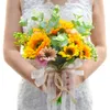 Dekoracyjne kwiaty wieńce sztuczny bukiet jedwabny Fake Flower DIY Wedding Bukiety Centerpieces