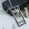 Collier pendentif guillotine vintage en acier inoxydable pour lui, cadeau avec chaînes de chaîne 8400774