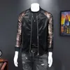 남성 자켓 가을 겨울 패션 남자 폭포 자켓 잘 생긴 무광택 스웨이드 수 놓은 코트 겉옷 outerwear Jaqueta Masculina 210527