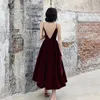 TWOTYLE Summer Backless Dress For Women Scollo a V Spaghetti Strap senza maniche Vita alta Abiti da festa sexy Moda femminile 210623