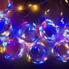 Strings Home Festoon Led Light Decor Fairy Lights Creative Party Curtain 8 Modes Usb String With Remote Control #4