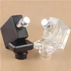 Svart fett kvadratisk bärbar glas parfymflaska klar spray tom nebulisator kan fylla behållare 30ml 50 ml parfymer flaskor logotyp anpassad