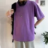 Drop Shoulder Tees Kvinnor Man Män T-shirt Sommar Bomull Oversize Plus Storlek 4XL Solid Plain Bulk Man Kläder