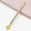 Creativity Crown Adornment Crystal Pen Gem Ballpoint Ring Wedding Office metalowe pierścienie Roller Ball Pen Gf521