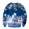 Ugly Christmas Sweater O Neck Par Print Dog Novelty Unisex Men Kvinnor Långärmad Pullover Y1118