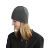 Gorro/crânio tampas 2022 chapéus de inverno de outono para mulheres, homem, ciclismo de malha de malha de cor sólida cor de vento ao ar livre Hijab Head Beanie C