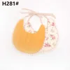 Nyfödda Burp Cloths Bibs Baby Tassel Floral Bandana Tryckt Ins Fashion Vattentät Pure Bomull Saliva Scarves Handduk DAP147