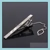 Tie clips manchetlinks klemmen tacks sieraden heren metalen stropdas kristal formeel overhemd huwelijksceremonie gouden clip drop levering 2021