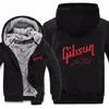 Herren Hoodies Sweatshirts Gibson Jacke Winter Männer Casual Wolle Liner Fleece Les Hoody Pullover