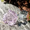 HD Crystal Pink Rose Цветок для годовщины кристаллов, великих навсегда любителей любви для Рождества День Святого Валентина день рождения День матери 210811