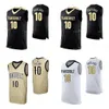 NIK1 NCAA College Vanderbilt Commodores Basketball Jersey 42 Quentin Millora-Brown 50 Ejike Obinna 55 Oton Jankovic 10 Darius Garland Custom