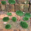 Decorative Flowers & Wreaths 8pcs/10pcs Green Artificial Fake Faux Emulation Moss Fuzzy Stone Outdoor Yard
