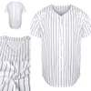Jersey de béisbol de rayas blancas en blanco 2021-22 Bordado completo de alta calidad Personalice su nombre su número S-XXXL