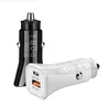 12W PD USB Type c 2 dual Ports Car Charger Auto Power Adapters For IPhone 11 12 Samsung lg android phone With Box choose 18W