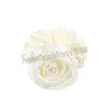 Dames Satijn Stretch Hairband Girl Sweet Pure Color Rose Lint Haar Touw Tangle Paardenstaart Nieuwjaar Hoofdtooi